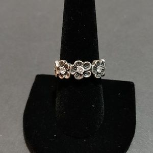 * Flower Hawaiian Ring .925 Sterling Silver